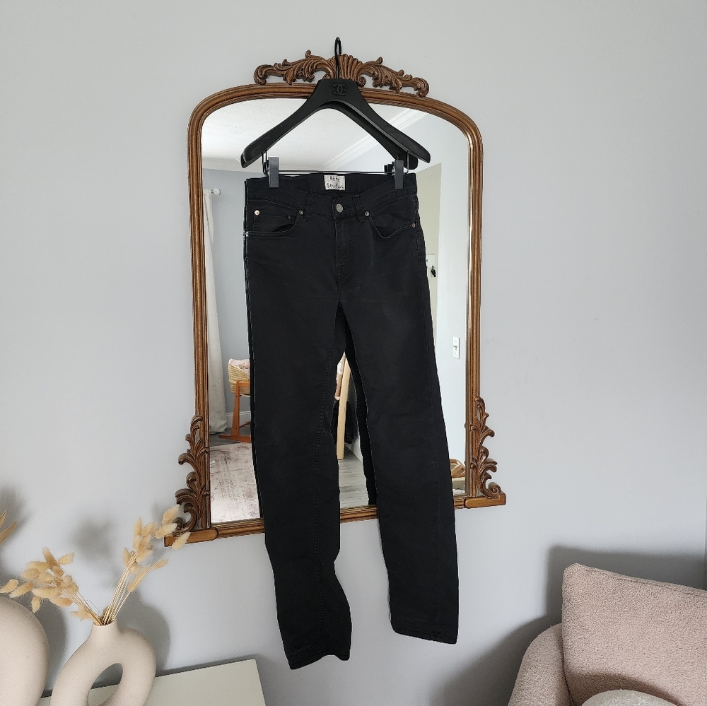 Acne Studios Ace Ups Skinny Fit Black Jeans